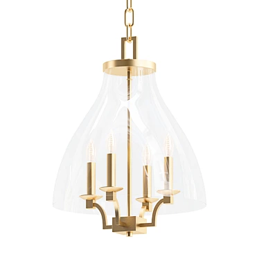 Roccu Chandelier: Elegant Illumination 3D model image 1 