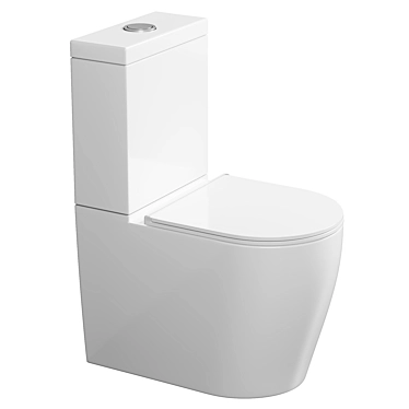 Sleek Rimless Toilet: BelBagno ETNA 3D model image 1 