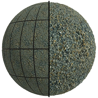 Exposed Aggregate Stone Covering | High-Resolution Texture | 2 Variations 3D model image 1 