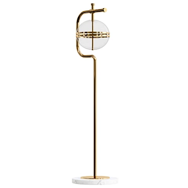 Elegant Duke Floor Lamp 3D model image 1 