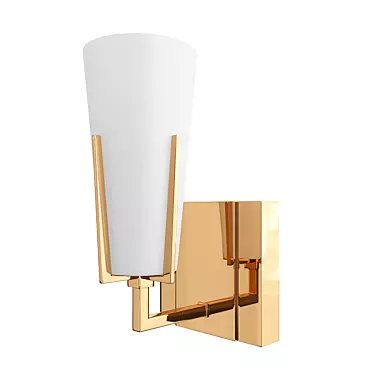 Upton Bath Wall Light: Modern Illumination for a Luxurious Bathroom 3D model image 1 