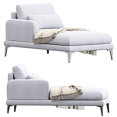 Elegant Classic Récamière: Timeless Comfort 3D model image 1 