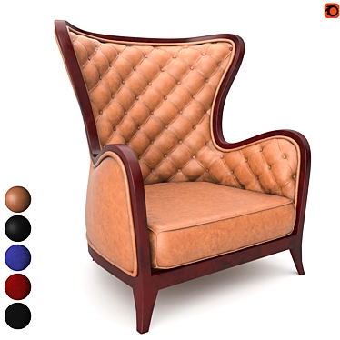 Classic Comfort Armchair 3D model image 1 