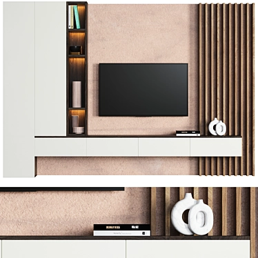 2014 TV Set 4 - 370cm x 41.77cm x 257cm 3D model image 1 