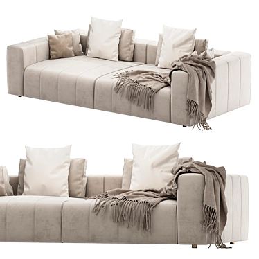 Edmond Gray 2-Position Sofa 3D model image 1 