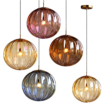 Elegant Paola Pendant Light 3D model image 1 