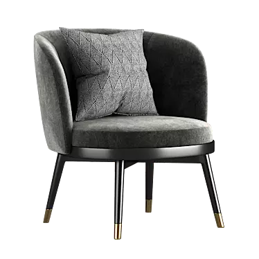 Sleek Daphne Armchair: Luxury & Elegance 3D model image 1 