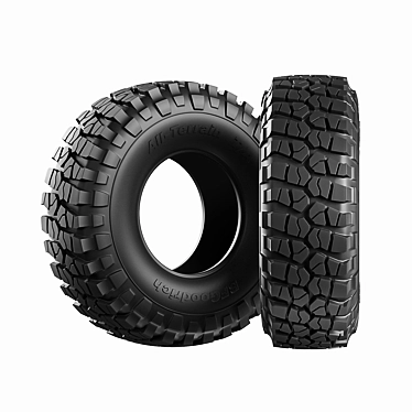 All-Terrain Tire 3D model image 1 