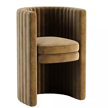 Pink Velvet Accent Chair | Meridian Furniture Selena 3D model image 1 