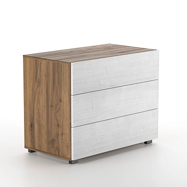 Minimalist White Dresser 3D model image 1 