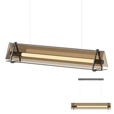 Prismatic Long Pendant Lamp 3D model image 1 