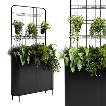 Versatile Wall Decor: Shelves for Library, Closet & Plant Showcase 3D model image 1 