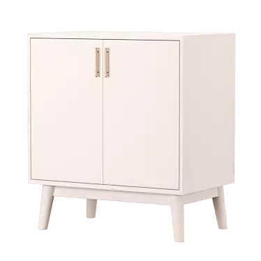 Mid Century Sideboard - Modern & Functional 3D model image 1 