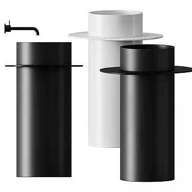 Sleek DISCOVOLANTE Washbasin: Elegant Design 3D model image 1 