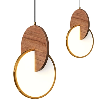 Glatt Wood Ceiling Lamp 3D model image 1 