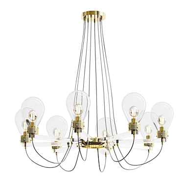 Elegant Light Atmosphere Pendant 3D model image 1 