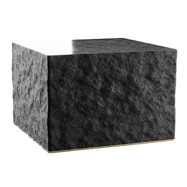 Stylish Stone Coffee Table 3D model image 1 