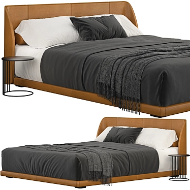 B&B Italia Alys: Sleek and Stylish Bed 3D model image 1 