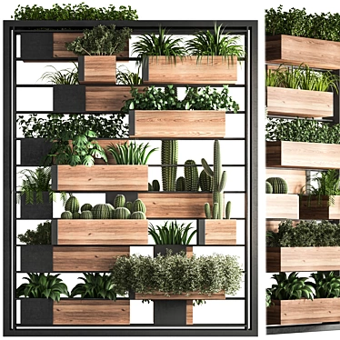 Fitowall02: Contemporary Vertical Plant Set 3D model image 1 