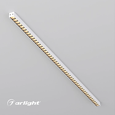 Sleek Linear LED Luminaire for Armstrong Ceilings 3D model image 1 