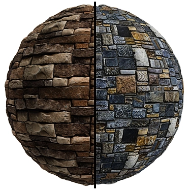 Title: Premium Stone Covering | High-Res Texture | 2 Variations 3D model image 1 