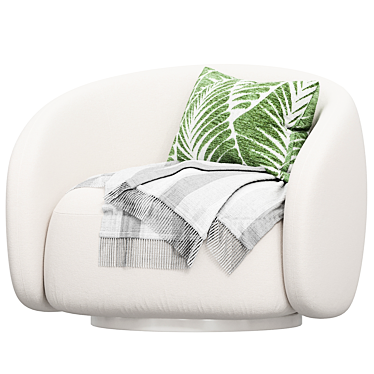 EICHHOLTZ BRICE Swivel Armchair: Luxury & Comfort 3D model image 1 