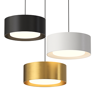 Sleek LED Pendant Lamp - Lampatron SIGGEN 3D model image 1 