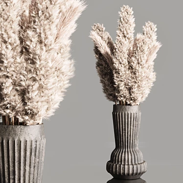 Pampas Dry Bouquet 16: Elegant Home Decor 3D model image 1 
