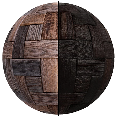 Seamless Wood Panel Covering 3D model image 1 