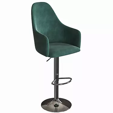 Dagny Chrome OM Chair 3D model image 1 