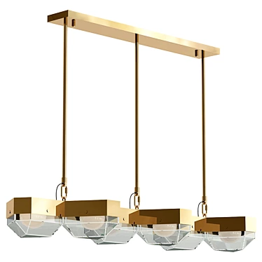 Modern Gallery Long Design Lamp 3D model image 1 
