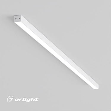 Sleek Linear LED Ceiling Light 3D model image 1 