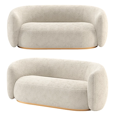 Luxury Eichholtz ROXY Sofa: 5 Colors, High-Quality Textures 3D model image 1 