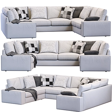 Modern Comfort: Ikea Kivik Sofa 3D model image 1 