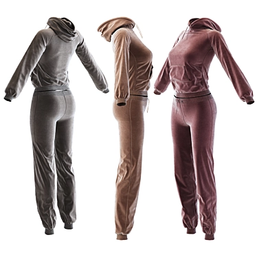 2020 Women's Sporty Tracksuit 3D model image 1 