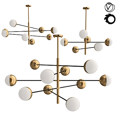 ILVA Modern Designer Pendant Lamp 3D model image 1 