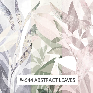 Abstract Leaves Eco Wallpaper 3D model image 1 