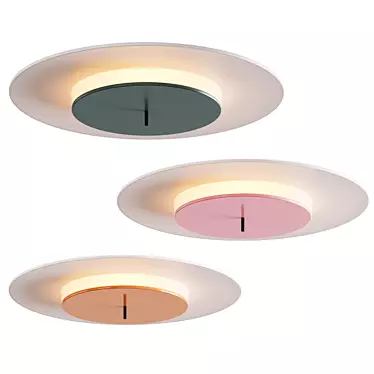 5 Color Ceiling Lamp: Stylish and Affordable 3D model image 1 