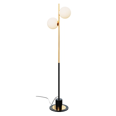 Scandi Globe Floor Lamp 3D model image 1 