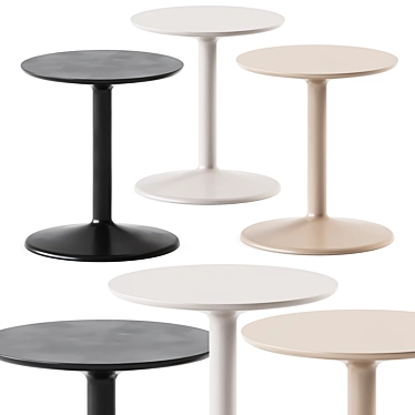  Stylish Spool Side Table 3D model image 1 