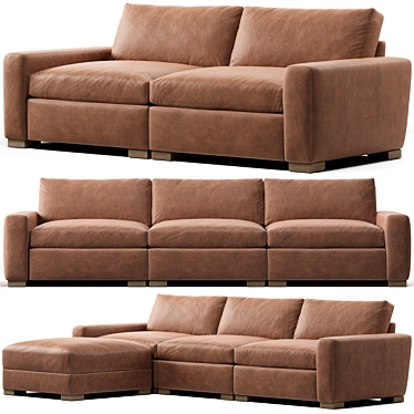 RH Maxwell Sofa: Luxury Comfort for Your Home 3D model image 1 