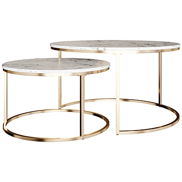 Kalista Coffee Table: Elegant and Functional 3D model image 1 