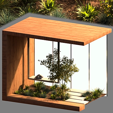 Nature's Haven: Backyard Garden Kit 3D model image 1 