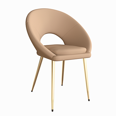 Modern KENZIE Chair: Stylish Comfort in a Compact Design 3D model image 1 