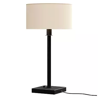 Modern Bronze Desk Lamp 3D model image 1 