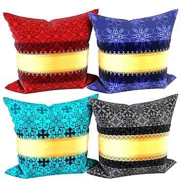 Luxury Pillow Set 3D model image 1 