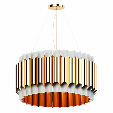 Bauhaus 32-Light Chandelier for Bars & Restaurants 3D model image 1 