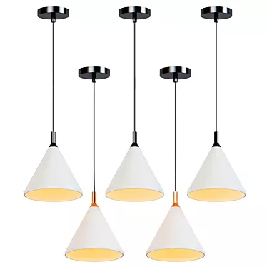 Vintage Cement Pendant Lights: Industrial Nordic Loft Decor 3D model image 1 