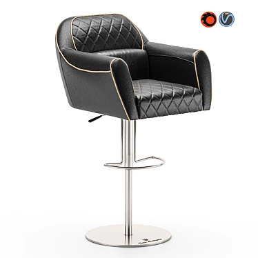 Imola Bar Chair: Luxury Design by Tonino Lamborghini 3D model image 1 