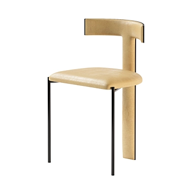 Elegant ZEFIR Chair: Modern Comfort 3D model image 1 